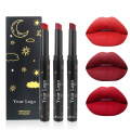 New arrival private label 3 in 1 custom logo waterproof long lasting matte lip stick for lady makeup